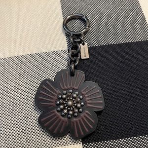 Coach flower bag charm